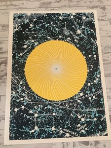 Psychedelic Screen Print THE STARS by Renowned Illustrator Narcsville Nick Scot - Picture 1 of 7