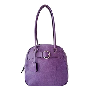 PRADA Purple Leather Shoulder Bag - Picture 1 of 18