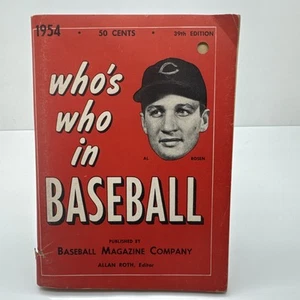 1954 Who's Who in Baseball Al Rosen 39th Edition Vintage Magazine Roy Campanella - Picture 1 of 4