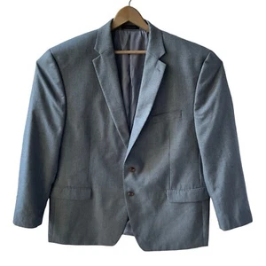 Lauren Ralph Lauren Mens 50L Blazer Sport Coat Jacket Gray Houndstooth 32” Long - Picture 1 of 11