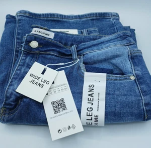 KATCH ME Wide Leg Blue Jeans UK 18. WS15 - Picture 1 of 14