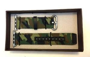 Reloj de camuflaje verde estilo militar correa de lona de 1" de ancho - Imagen 1 de 7