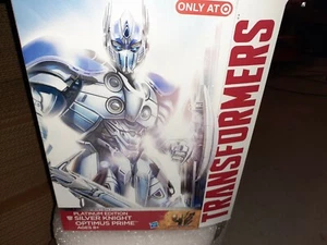 Transformers Target Exclusive Silver Knight Optimus Prime Mew - Picture 1 of 7
