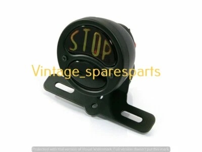 Feu arrière universel pour moto "STOP" compatible avec Royal Enfield Triumph ... - Photo 1/4