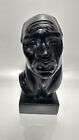 VINTAGE FRED PRESS AFRICAN ART SCULPTURE MID CENTURY BUST BOOKEND