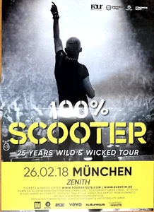 SCOOTER  2018 MÜNCHEN - orig. Concert Poster - Konzert Plakat - DIN A1 - F/U - Bild 1 von 1