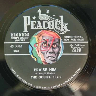 HEAR Gospel Keys 45 Praise Him/God Making A Record soul R&B popcorn gospel - Image 1 of 2