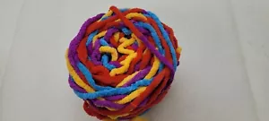 Wolle dicke strickwolle mehrfarbig strickgarn Multi Color Regenbogen 2 Knäuel - Bild 1 von 57