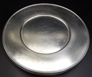 6 BMF Zinn 94% German Pewter Chargers 11 7/8" VGC!! - HEAVY!! - Picture 1 of 4
