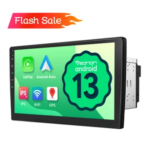 Android 13 10.1inch Car Stereo GPS Navigation Radio Double Din WIFI Touch Screen - Picture 1 of 21