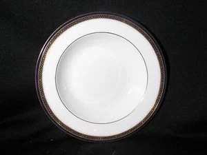 Aynsley Jubilee Cobalt Rim Soup Bowl Vintage Bone China Made in England - Picture 1 of 1