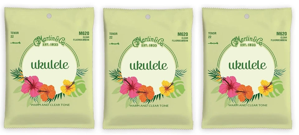 Martin M620 Tenor Ukulele Strings 22-25 (3 Pack) - Image 1 of 1