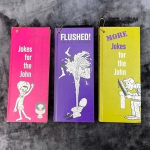 Witze für den John Vintage Hardcover Buch Posten Erwachsene Toilette Humor - Bild 1 von 19