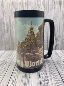 Vintage Walt Disney World Thermo Serv Coffee Mug Cup Plastic with Handle - Picture 1 of 5