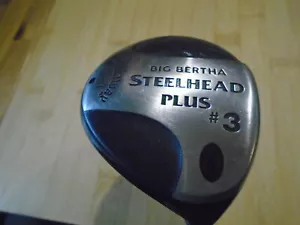 PRE~LOVED CALLAWAY BIG BERTHA STEELHEAD PLUS ~ #3 DRIVER ~ GRAPHITE SHAFT - Picture 1 of 8