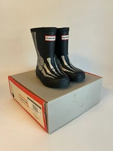 Kids Hunter Classic Welly Boots UK 5 Skeleton First Kids Black Stiefel - Bild 1 von 7