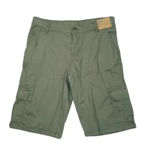 New ThereAbouts Boy's Cargo Shorts Four Leave Clover Green Sz 18 - Picture 1 of 9