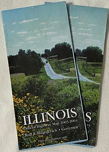 2003-2004 ILLINOIS OFFICIAL HIGHWAY MAP - Picture 1 of 1