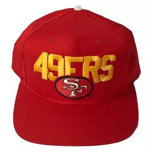 Cappello Berretto Snapback Vintage San Francisco 49ers Block Script NFL New Era Modello Pro - Foto 1 di 9