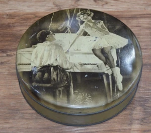 Vintage 1920s 30s Tin ? Biscuits Biscuit Toffees Confectionary Food Advertising - Picture 1 of 7