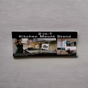 2-in-1 Kitchen Mount Stand Digital For IPAD Tablets Kindle Fire 6 - 8.5" Screens - Picture 1 of 5