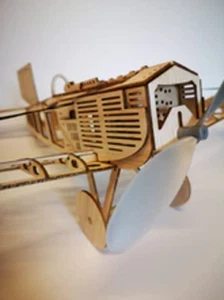 Henson's Flying Machines Junkers D1 21 Zoll [FREE FLIGHT] Balsa Kit - Bild 1 von 4