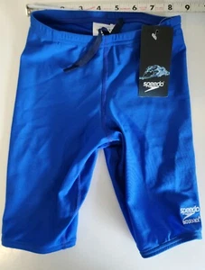 Speedo Youth Endurance+ Solid Jammer Swim Shorts Blue Size 22 - Picture 1 of 6