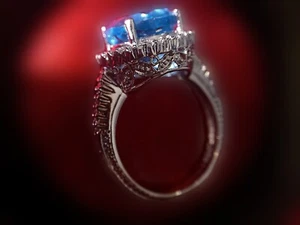 14 Karat Weißgold Ring Größe 6,25 - Bild 1 von 9