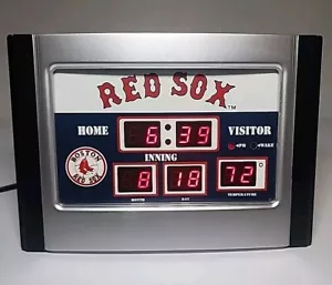 Boston Red Socks 2006 Baseball Scoreboard LED Digital Clock w/Date & Temp - Picture 1 of 5