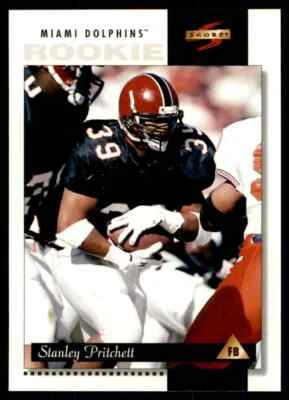 1996 Score Stanley Pritchett Rookie Miami Dolphins #224 - Image 1 of 2