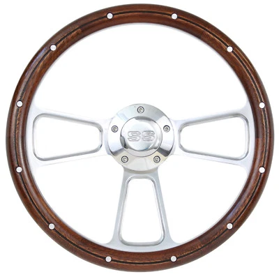 Chevy Chevelle 1964-1965, volante de madera El Camino con bocina SS y kit Boss Foto 1 de 4