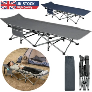 Camp Bed for Adults Extra Wide Heavy Duty Folding Outdoor Camping Bed for Travel - Picture 1 of 44