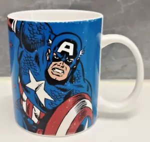 Marvel Comics Captain America Vintage Style Ceramic Coffee Mug Cup - Picture 1 of 5