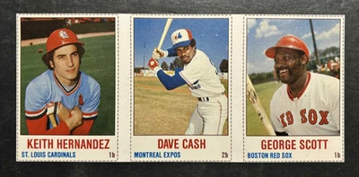 1978 Hostess Panels 22/23/24 KEITH HERNANDEZ / DAVE CASH / GEORGE SCOTT - LQQK - Image 1 of 2