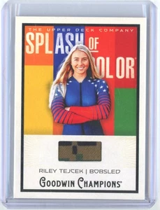 2025 RILEY TEJCEK UD GOODWIN CHAMPIONS SPLASH OF COLOR PATCH RELIC!! - Picture 1 of 2