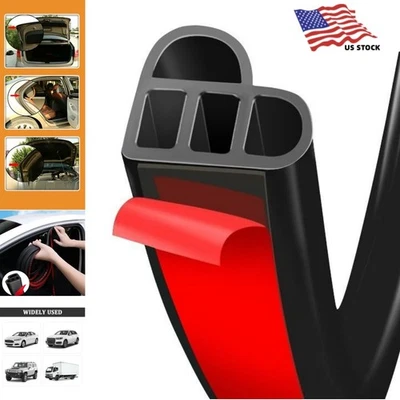 Tira de sellado de goma para puerta de coche doble capa forma de L automotriz para pelar el clima 10M Foto 1 de 4