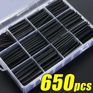 Heat Shrink Tubing Set 650 Pieces with Effective Waterproof Insulation - Afbeelding 1 van 10