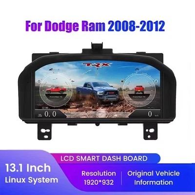 Car LCD Dashboard Digital Cluster Panel Gauge For Dodge Ram 1500 2500 3500 09~18 - Imagem 1 de 4