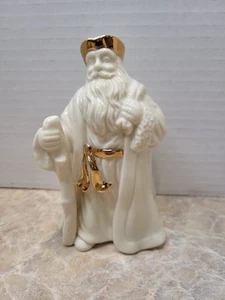 Lenox Father Christmas Figurine trimmed in Gold - Picture 1 of 10