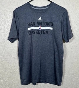Adidas Climalite San Antonio Spurs NBA Basketball Activewear T-Shirt Adult Sz M - Picture 1 of 5