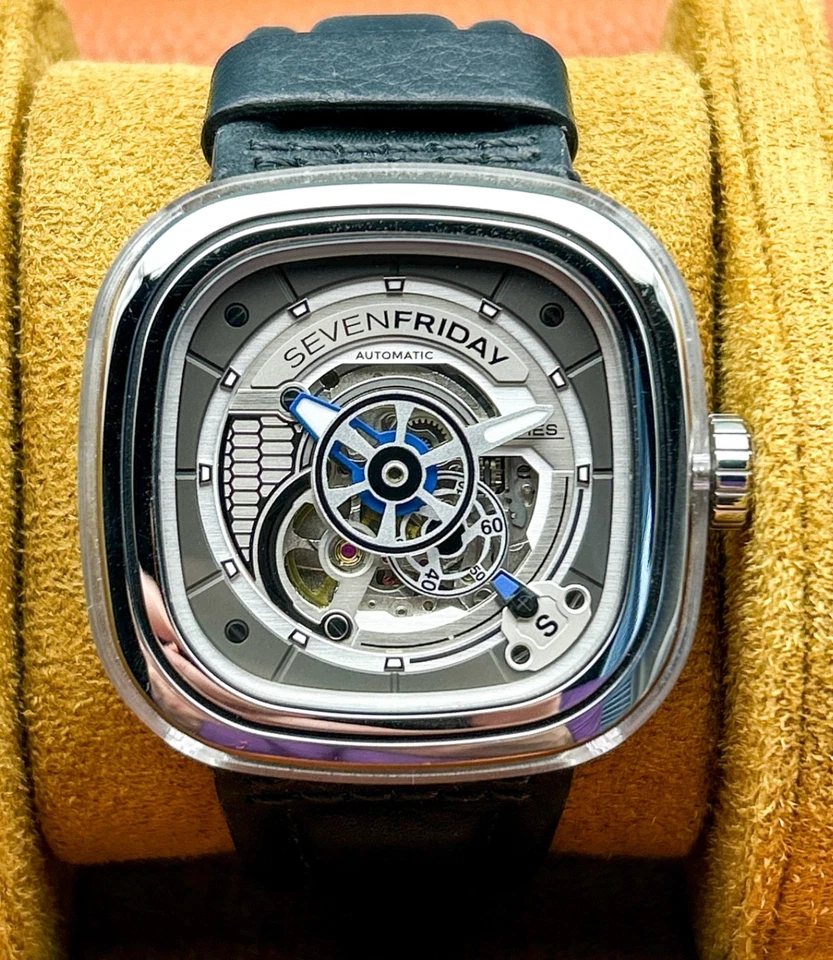 Sevenfriday S-Series automático SF-S1/01-CO78 | Pulseira de couro | Relógio masculino exclusivo - Imagem 1 de 4