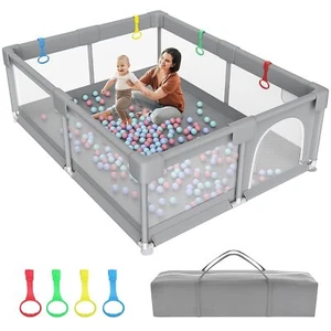 79" ×71" Extra Large Baby Playpen, Big Playpen for Babies and Toddlers, Gap - Picture 1 of 1