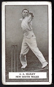 GALLAHER - FAMOUS CRICKETERS - #8 A A MAILEY, NEW SOUTH WALES - Picture 1 of 2