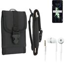 For Xiaomi Black Shark 4S + Earphones Belt Bag Outdoor Pouch Holster Case Protec