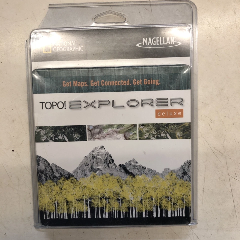 Magellan Topo Explorer Deluxe Maps Software National Geographic Sealed - Image 1 of 4