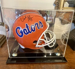 Signed Florida Gators Heisman Tim Tebow & Urban Meyer Full Sz Rep Helmet in Case - Picture 1 of 12