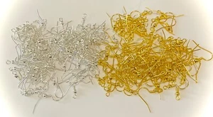 200 Pcs Surgical Stainless Steel Hypoallergenic Earring Hooks - Free S/H - Picture 1 of 3