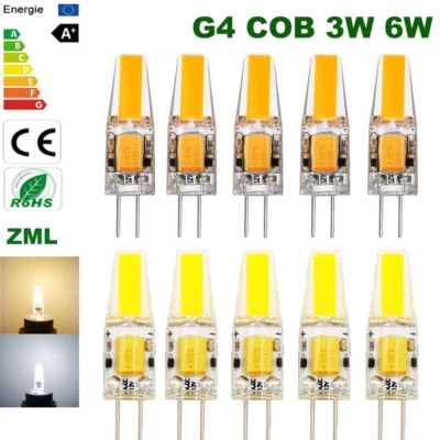 G4 LED bulb COB 3W 6W 12V capsule Lamp Warm White Dimmable High Quality Light - Image 1 of 4