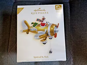 Hallmark 2006 ~ Spirit of St Nick ~ Magic Windup Santa Airplane Orn. NEU NEUWERTIG - Bild 1 von 2