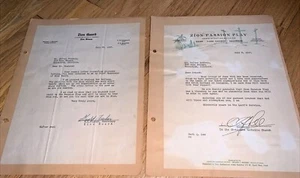 2- 1947 ZION PASSION PLAY / ZION GUARD Letters - Picture 1 of 8